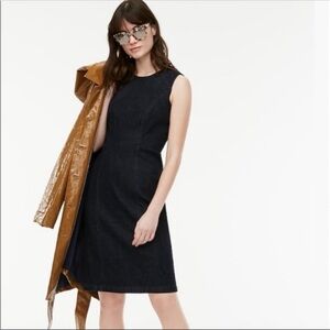 J. Crew sleeveless denim knee-length dress